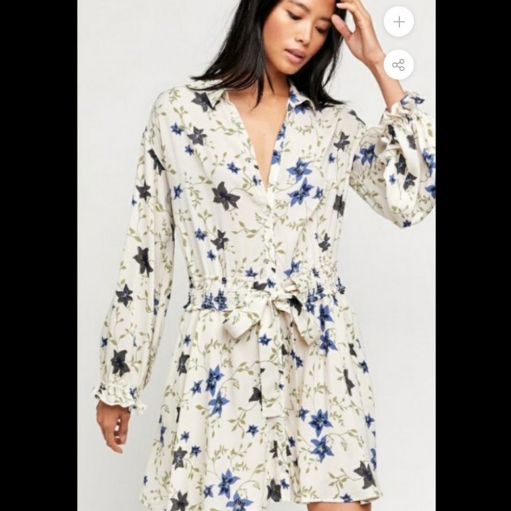 Free People Lighten Up mini Dress Small Nwt - Picture 6 of 7